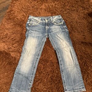 Miss Me Vintage Blue capri Denim Jeans